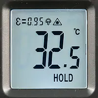 Stralingsthermometer PCE-777 display