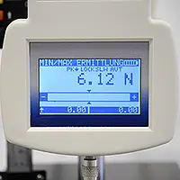 Testbank: Aflezing van het resultaat PCE-FTS 50