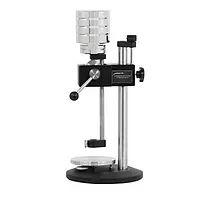 Teststand STAND-PCE-DDx10 voor PCE-DDx 10-serie incl. gewichten voor Shore A en Shore D Zijaanzicht