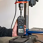Toerentalmeter in gebruik