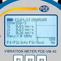 Trillingsmeter voor gebouwen PCE-VM 40C