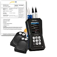 Ultrasone flowmeter PCE-TDS 200+ L-ICA incl. ISO-kalibratiecertificaat