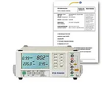 Vermogensmeter PCE-PA6000-ICA incl. ISO-kalibratiecertificaat 