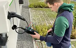 PAT Tester PCE-EVSE 300 application.