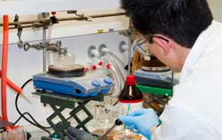 Multiposition Magnetic Stirrer in the laboratory.