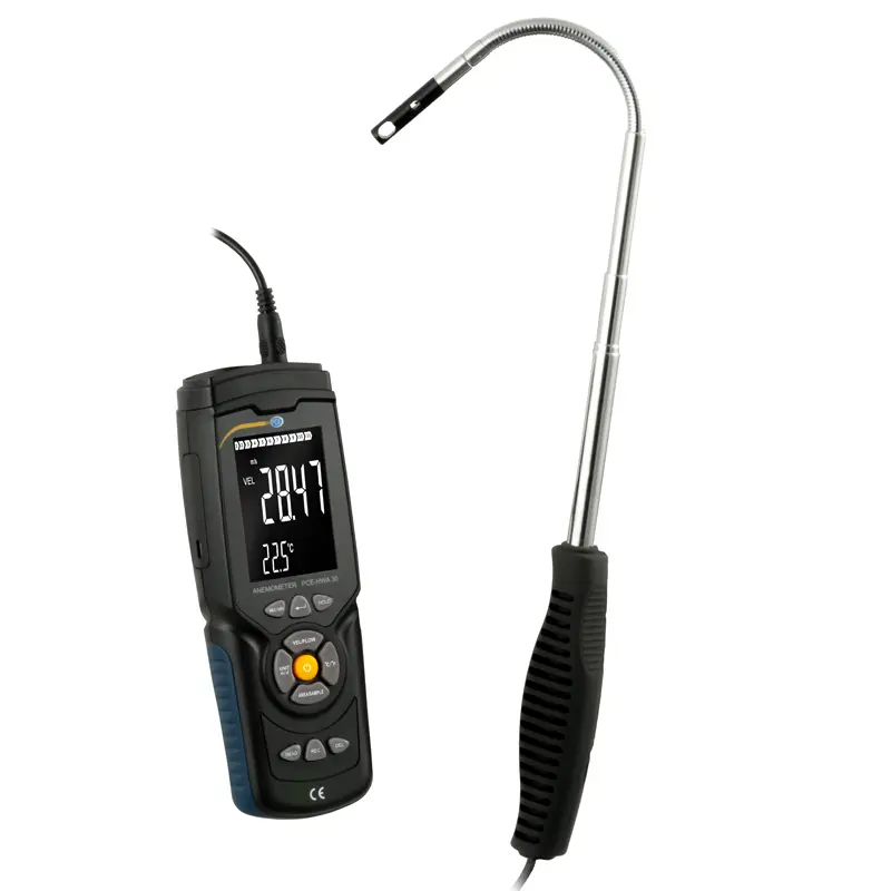 PCE Instruments Flow Meter Measuring Range 0.3  30.0 MS PCE-HWA 30