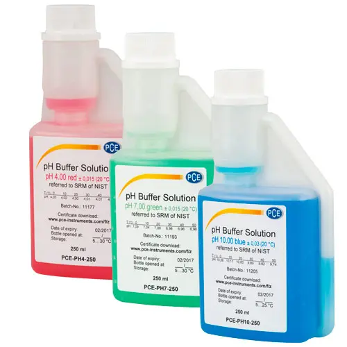 Calibration Solution pH4 and pH7 and pH10 PCE Instruments