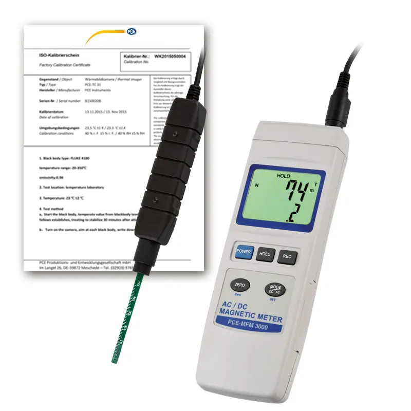 Electromagnetic Field Meter ISO Calibration Certificate | Instruments