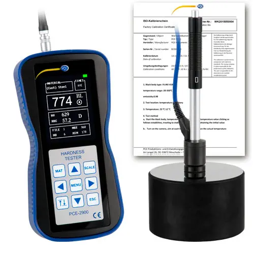 Hardness Tester PCE2900ICA incl. ISO Calibration Certificate PCE