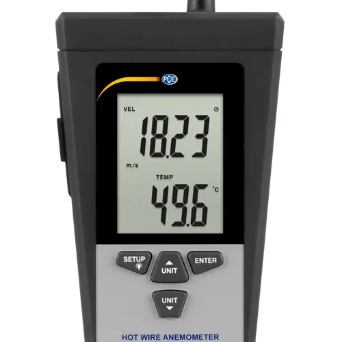 Measure Wind Speed to 0.01 m/s Koselig Instruments Hot Wire Anenometer Handheld HVAC Meter