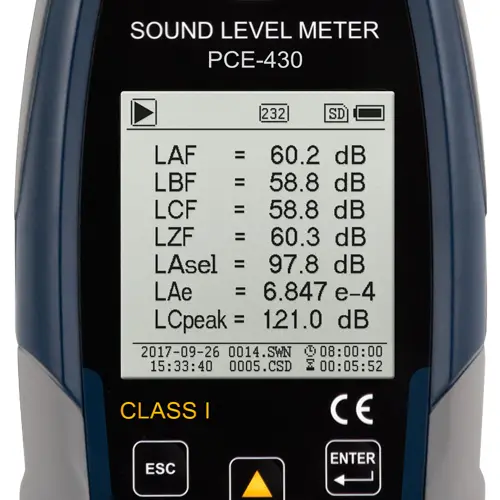 Outdoor Decibel Meter Kit PCE430EKIT PCE Instruments
