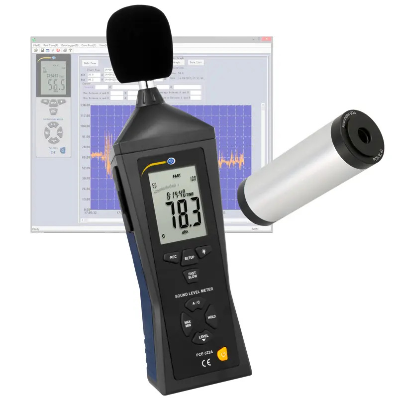 Sound Level Meter with Calibrator PCE322SC42 PCE Instruments