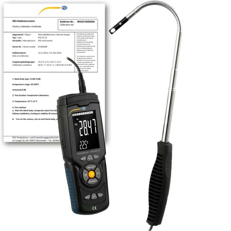 ThermoAnemometer PCEHWA 30ICA incl. ISO Calibration Certificate