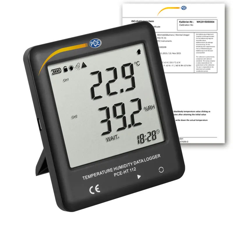 Thermo Hygrometer PCEHT 112ICA Incl. ISO Calibration Certificate