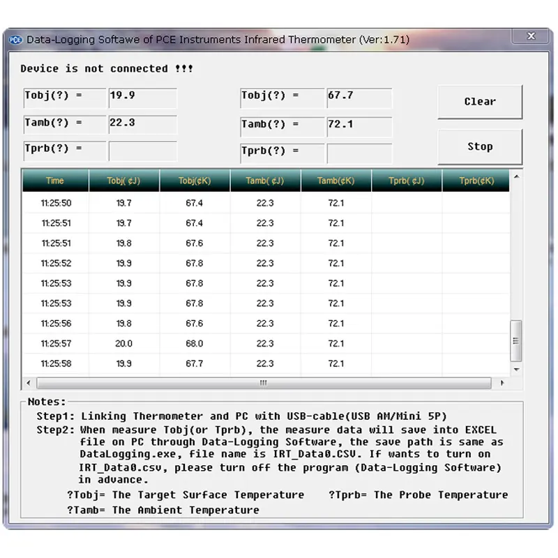 Thermometer PCE895ICA incl. ISO Calibration Certificate PCE Instruments