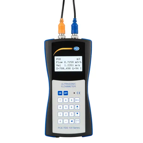 Ultrasonic Flow Meter PCETDS 100HS Incl. ISO Calibration Certificate