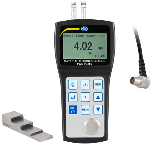 OUPPENG Thickness Meter Tester Gauge,HT-1200 Digital LCD Ultrasonic Thickness Meter Tester Gauge Measuring Tool 3-225mm Range 
