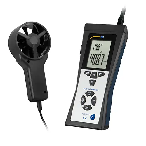 Vane Anemometer PCEVA 11ICA incl. ISO Calibration Certificate PCE