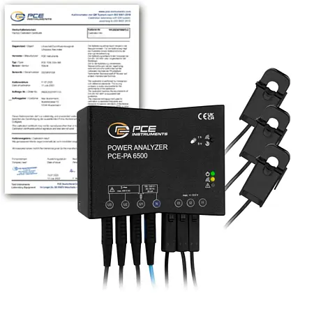 Three Phase Power Meter / 3-Phase Power Analyzer PCE-PA 6500 R11-ICA