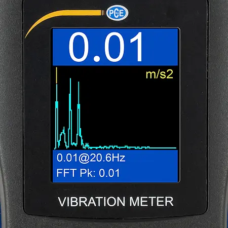 Accelerometer PCE-VM 22 display