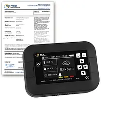 Air Quality Meter PCE-AQD 50-ICA incl. ISO calibration certificate
