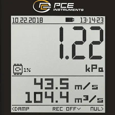 Air Velocity Meter Display