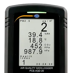 Carbon Dioxide Meter PCE-AQD 20 Display
