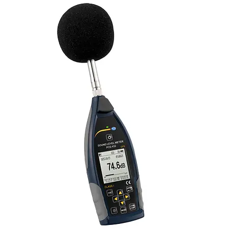 Class 1 Data Logging Decibel Meter w/GPS & ISO Cert. PCE-432-ICA