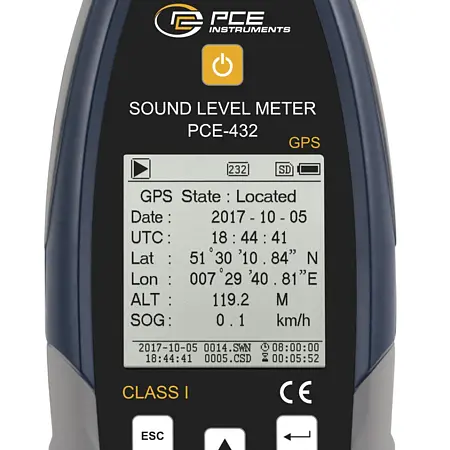 Sound Level Meter / Noise Level Meter Display