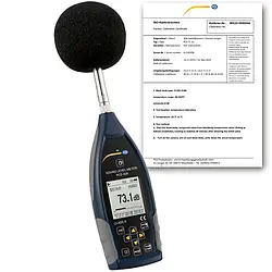 Class 2 Data Logging Noise Meter / Sound Meter with Certificate PCE-428