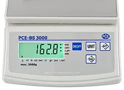 Compact Balance PCE-BS 3000 display