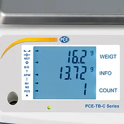 Counting Scales PCE-TB 15C display