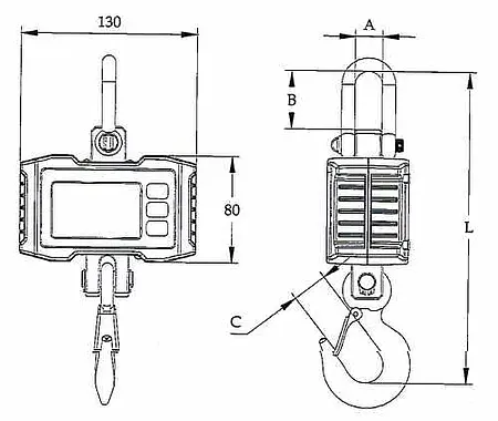 Crane Scale PCE-CS 1000N