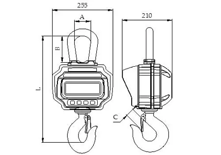 Crane Scales Technical drawing