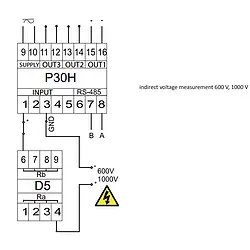 Current Signal Converter PCE-P30H connection diagram
