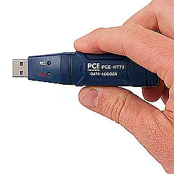 Size Comparison of Data Logger PCE-HT 71N-ICA Incl. ISO Calibration Certificate