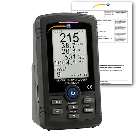 Dust Monitor PCE-AQD 20-ICA Incl. ISO Calibration Certificate