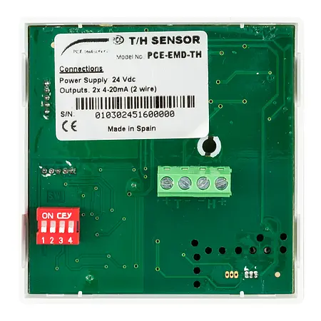 Environmental Tester PCE-EMD 5 sensor rear side