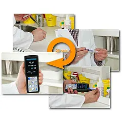 Food Safety / Hygiene - ATP Surface Test Instrument PCE-ATP 1 Measurement Steps
