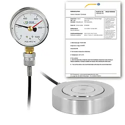 Force Gage PCE-HFG 1K-E100-ICA Incl. ISO Calibration Certificate