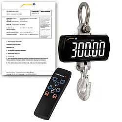 Hanging Scales PCE-CS 300LD-ICA incl. ISO Calibration Certificate 