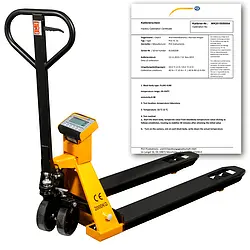 Heavy Duty Scale PCE-PTS 1N-ICA incl. ISO Calibration Certificate