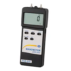 HVAC Meter Differential Pressure PCE-910-ICA Incl. ISO Calibration Certificate