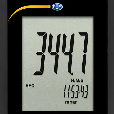 HVAC Meter PCE-P05 Differential Pressure display