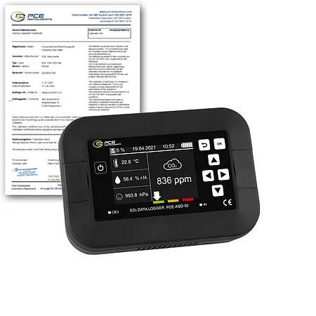 Hygrometer PCE-AQD 50-ICA incl. ISO calibration certificate