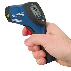 Infrared Thermometer PCE-889B in hand