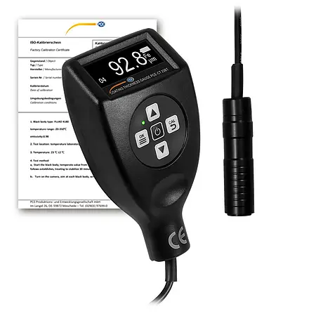 Material Thickness Meter PCE-CT 23BT-ICA incl. ISO Calibration Certificate