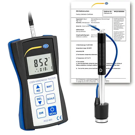 Metal Hardness Testing Durometer PCE-900-ICA incl. ISO Calibration Certificate