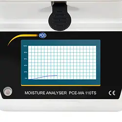 Moisture Analyzer PCE-MA 110TS touch display