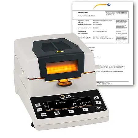 Moisture Analyzing Balance PCE-MA 100-ICA incl. ISO Calibration Certificate